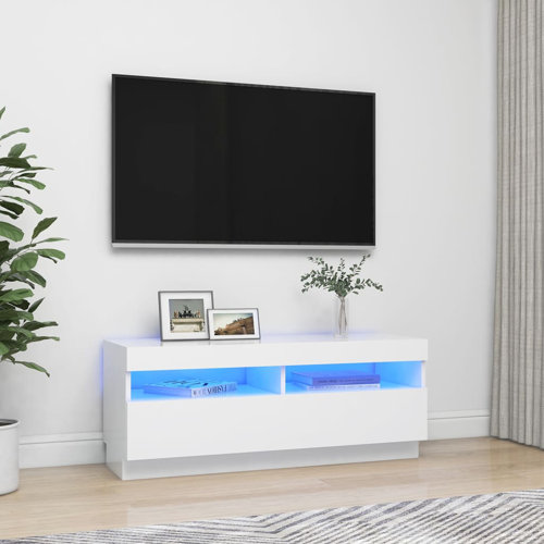 Orren Ellis TV Stand TV Unit Sideboard Home TV Console Media Unit with LED Lights Wayfair